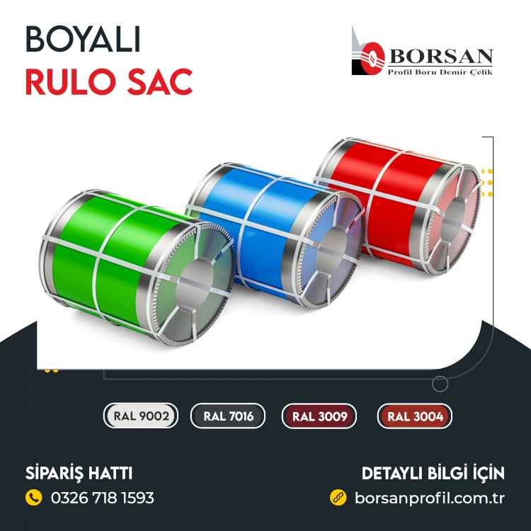 Boyalı Rulo Sac